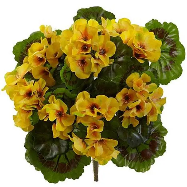 Nearly Natural Geranium Artificial Bush UV Resistant (Set of 4)