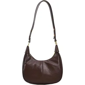 Hobo Bags for Women Small Shoulder Bag PU Leather Crescent Crossbody Underarm Handbags Tote Purse for Work Travel