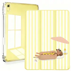 Striped Puppy Tablet IPad Case for IPad A16 11th Generation 11 Inch Case 2025, IPad 10th Generation 10.9 Inch 2022 Air 11 Inch Case 2026/2025/2024, IPad Air 5th/4th 10.9" 2022/2020,Galaxy A7/A8/A9/S7/S8/S9, Slim Protective Cover,Auto Wake/Sleep Shell