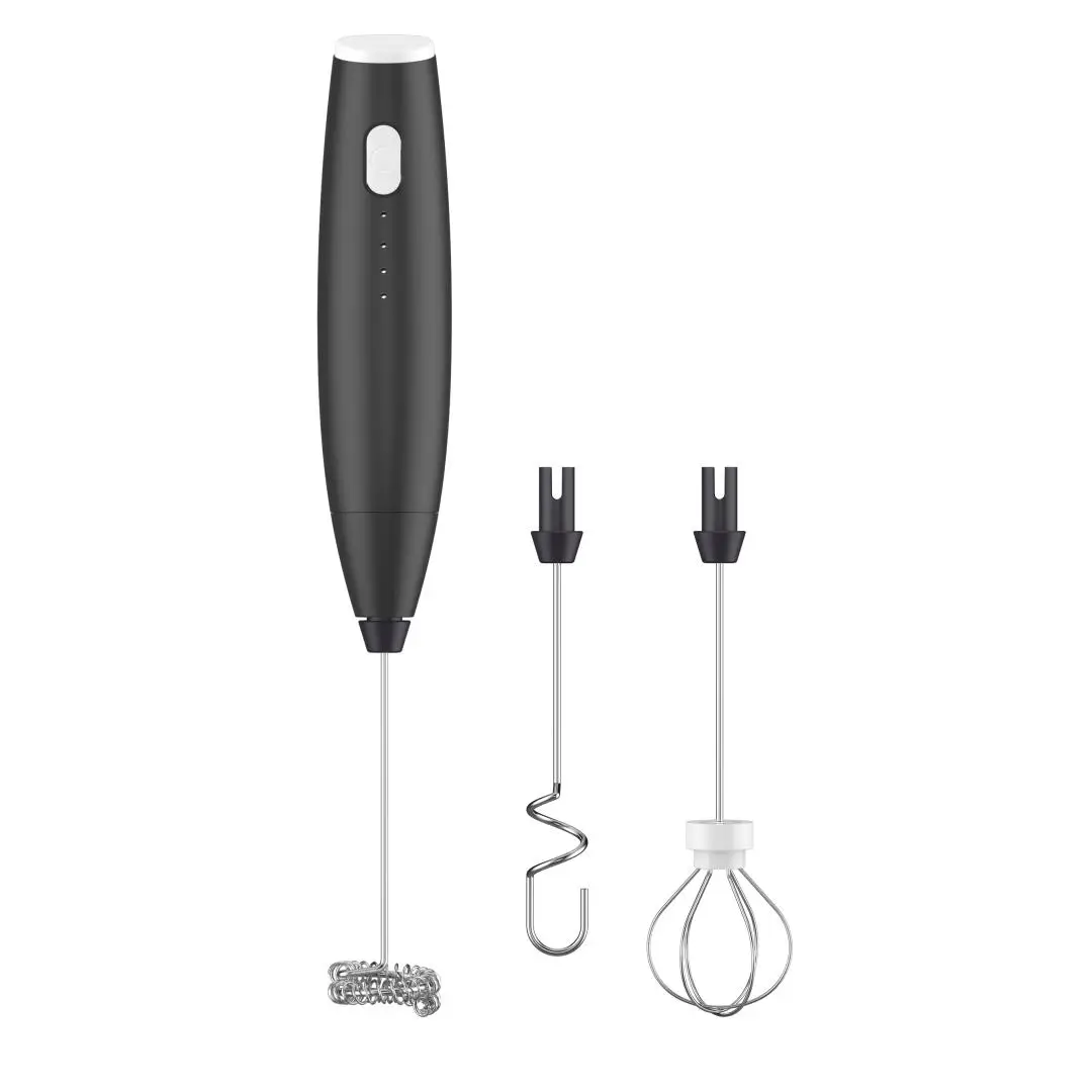 Electric Milk Frother, Handheld Electric Blender, Beverage Mixer with Stirring Sticks, Coffee Frother for Latte, Cappuccino, Hot Chocolate