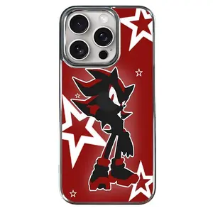 Shadow the Hedgehog Electroplated TPU Iphone Case - Red Star Design