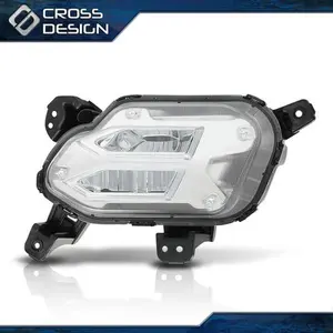 CROSSDESIGN Fits 2021-2022 Kia Sorento Front LED Daytime Running Light Fog Lights Lamp Right