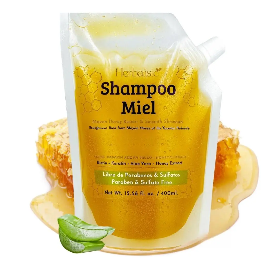 Viral Mayan Honey Shampoo (400ml / 13.5 fl oz) – Real Honey Extract • Strengthens, Restores & Boosts Natural Shine – Handcrafted in Mexico