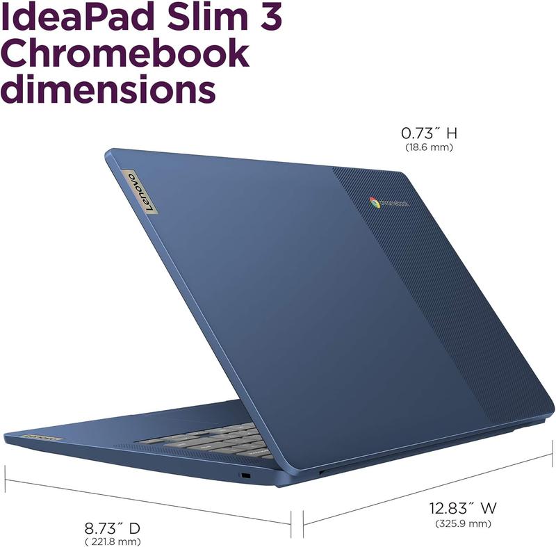 Lenovo Chromebook 14 Touchscreen Laptop, 8-Core 2.0GHz Processor, 4GB RAM, 64GB eMMC, Anti-Glare, 13-Hr Long Battery Life, Webcam, Chrome OS w/Google AI, Blue