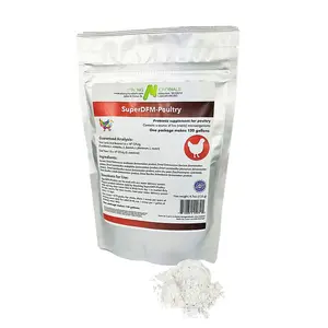 Strong Microbials Super DFM Poultry Probiotic All Natural Supplement for Chickens Broilers Layers Turkeys Ducks Geese Guinea Fowl Pheasants Quails Silkies Powder
