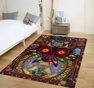 The Legend of Zelda,Majora's Mask Area Rug,Gaming Rug,Video Game Rug,Rugs For Living Room,Home Decor Rug