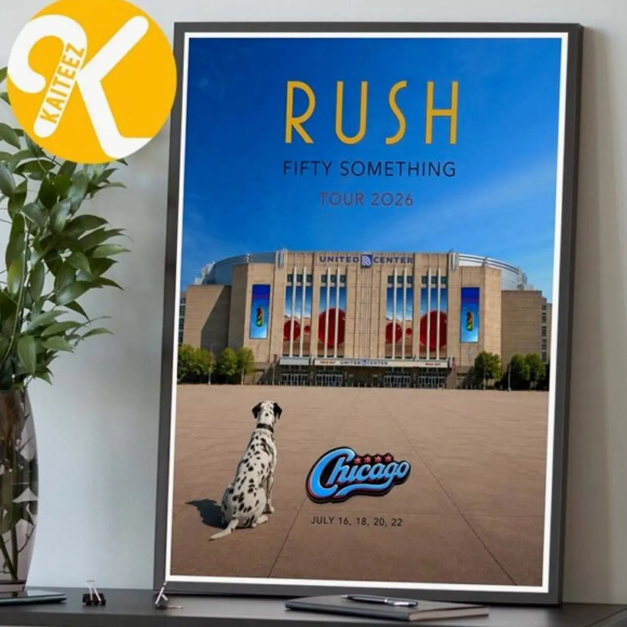 Rush Chicago IL Fifty Some Thing Tour 2026 At United Center In Chicago IL On July 16 18 20 22 2026 Home Decor Poster Canvas