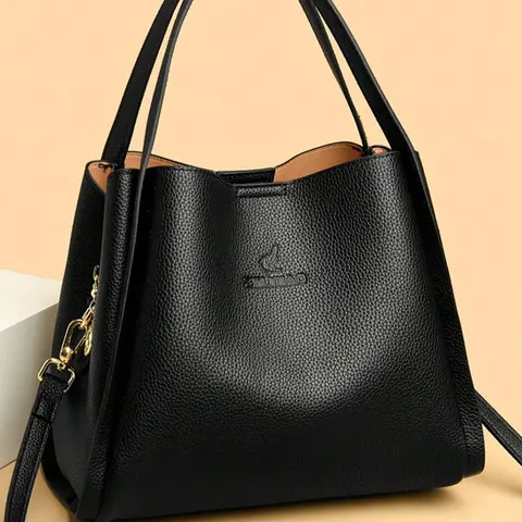 Women's Solid Color Handbag, Fashionable Pu Leather Shoulder Bag for Daily Used, Casual Trendy Versatile High-quality Daily Commuting Bag, Casual Trendy Purses, Fashionable Bags, Pu Tote Satchel, Daily Commuter Bag, Everyday Shoulder Bag