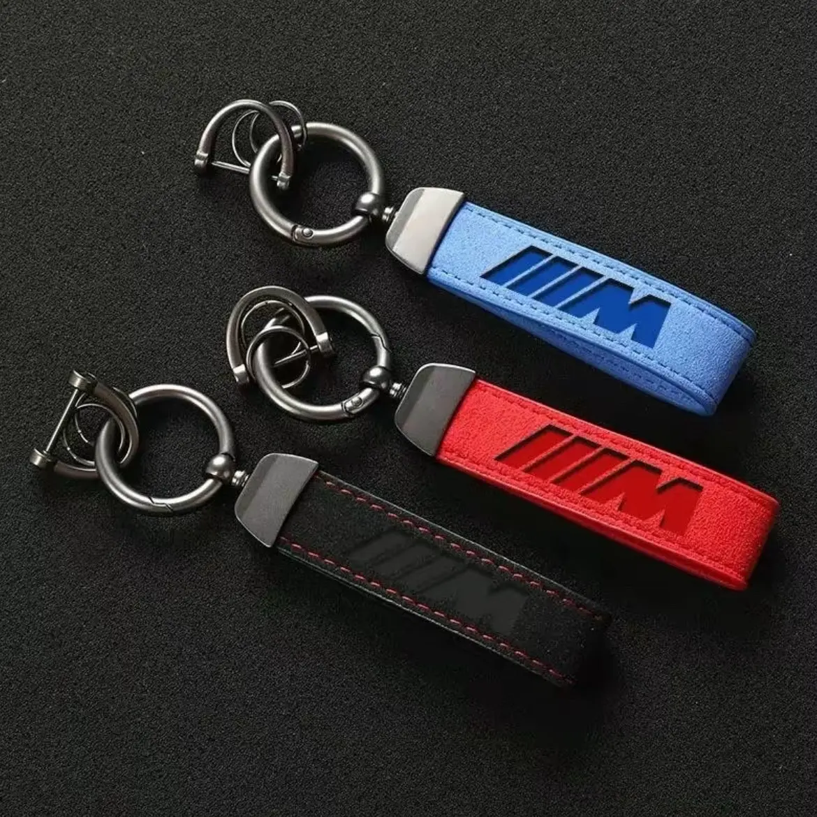 Alcantara Leather M series Keychain Alcantara Leather M series Keychain