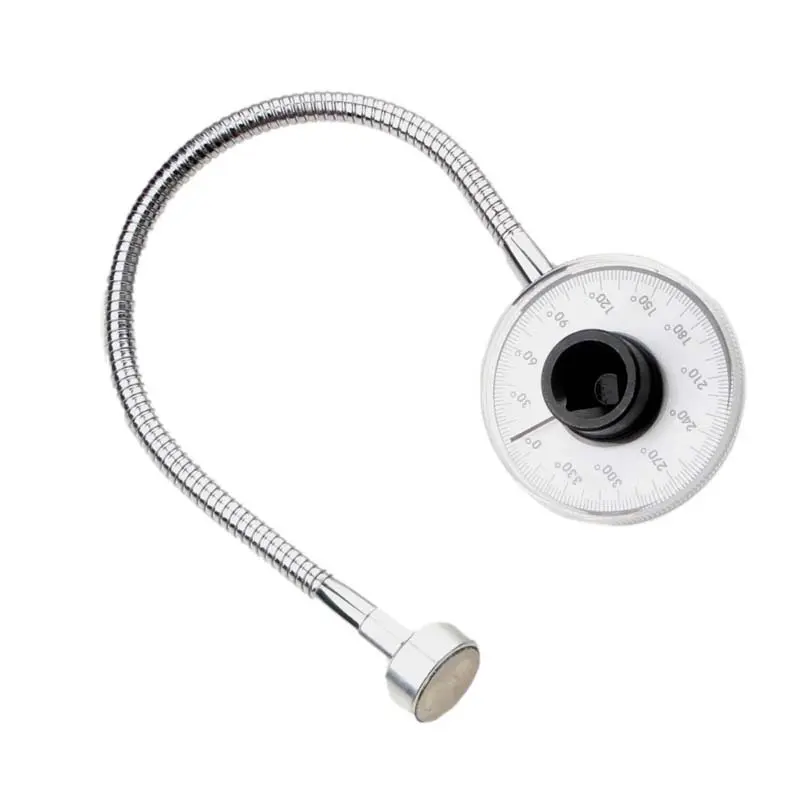 Flexible Torque Angle Gauge with Magnetic Swivel Arm - 1/2" Drive Precision Engine Bolt Tool