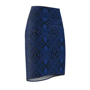 Tribal Chic Pencil Skirt Casual
