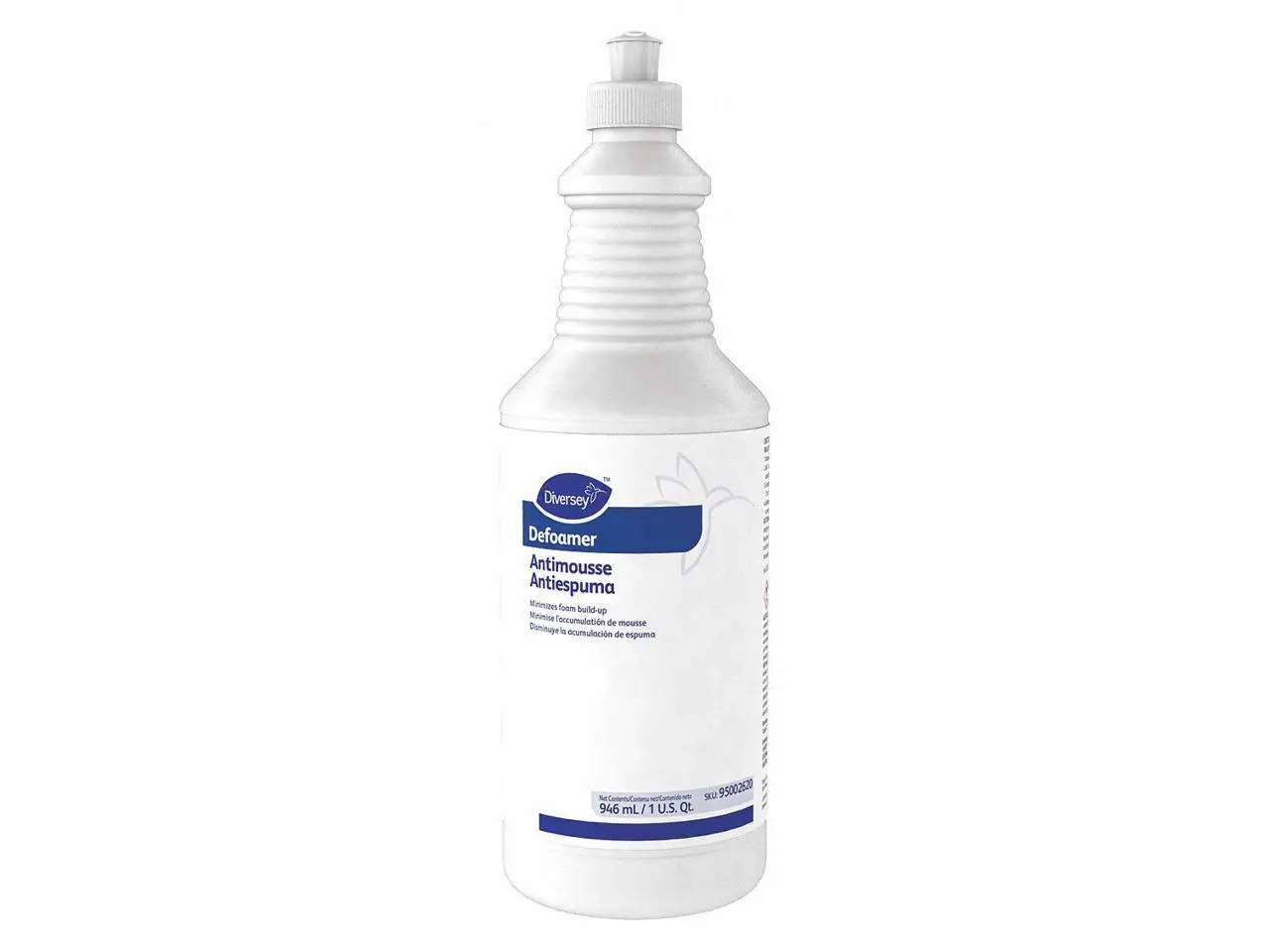 Diversey Liquid Defoamer, 32 oz., Bland, Bottle 1 qt.   95002620