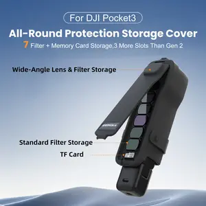 For DJI Osmo Pocket 3 Protective Shell Anti Dust Camera Lens Cover Compact Storage Bag Box With Lanyard for Vlog Accessories