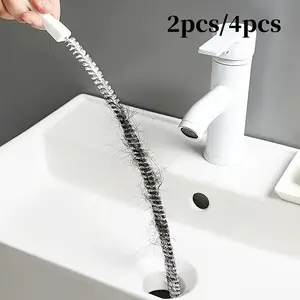 Creative Drain Clearing Tools, Keep Kitchen and Bathroom Pipes Clean, Hair Catcher, Pneumatic Drain Cleaner, 2/4pcs Set