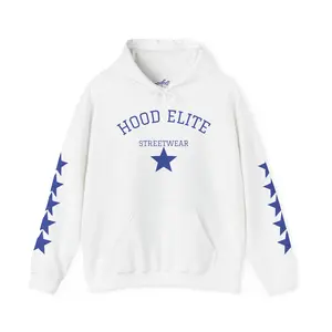 Hood Elite Star Logo Hoodie | Streetwear Graphic Pullover