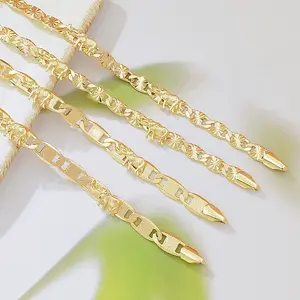 14K Gold Plated Elephant Link Bracelet for Women, Lucky Sunburst Figaro Chain Charm Bracelet, Bring Good Luck & Positive Energy, Fashion Jewelry Gift for Mother's Day, Birthday, Christmas