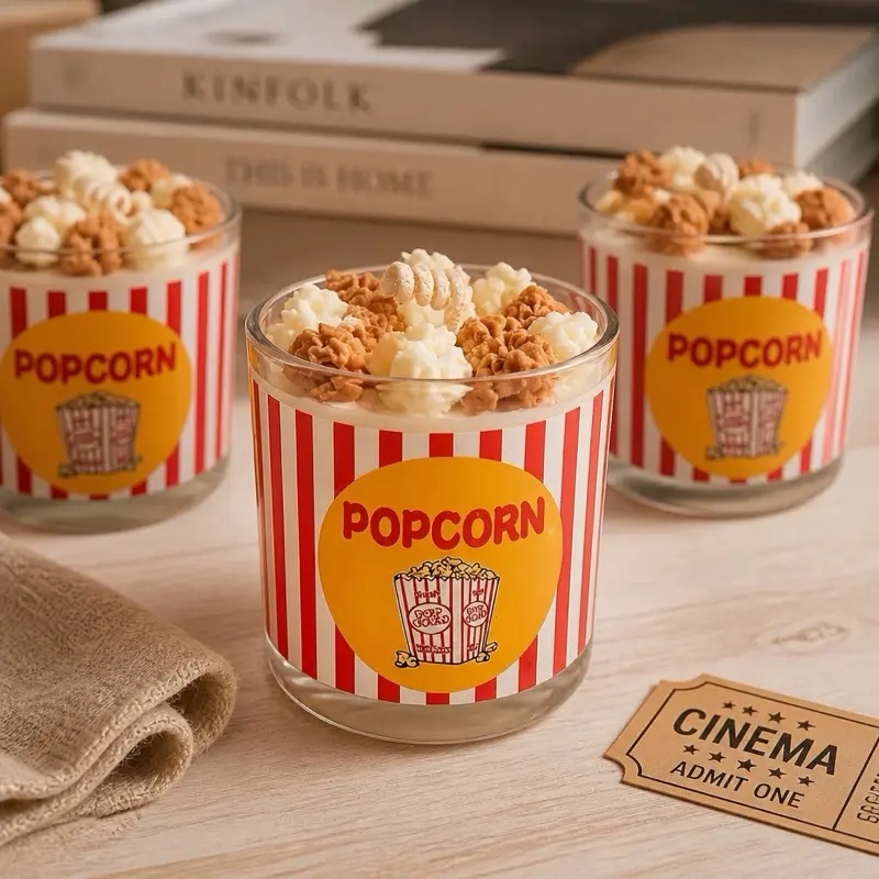 Butter popcorn scented candle