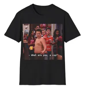 Gibby What are you a cop Unisex T-Shirt, Gibby Adult Casual T-Shirt Menswear Top Underwear Tshirt Streetwear Tropical