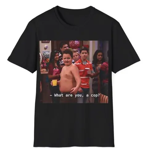 Gibby What are you a cop Unisex T-Shirt, Gibby Adult Casual T-Shirt Menswear Top Underwear Tshirt Streetwear Tropical