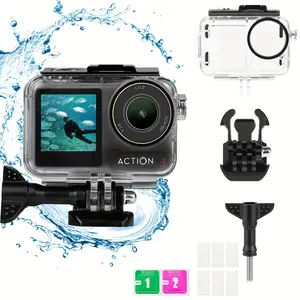 for DJI Osmo Action5Pro/4/3 Waterproof Case, PC Material, Ideal for Water Sports, Swimming and Beach party, Lightweight Compact Design | Easy to Carry | Underwater Photography Gear | Underwater Photography Snorkeling Vlogging Accessory