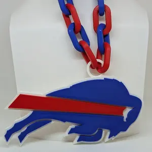 NFL Buffalo Bills Oversized Pendant Necklace -  9x6 inches