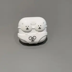 Cute Funny Bear Bikini Earphone Case For AirPods Pro 2nd Gen 3rd Gen 1 2 4, Anti-Fall Protective Cover For Women