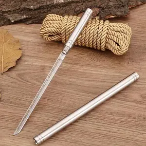 Stainless Steel Meat Knife 1 Piece Set with Blade and Handle, Durable Steak Knife, 1 Count Sheath, Thickened for Various Kitchen Uses Cutting Utensils