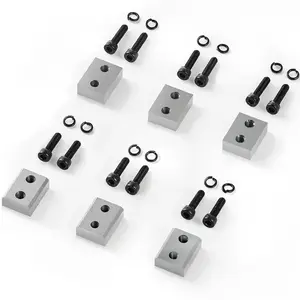 VEVOR Electric Rebar Cutter Blade, 6 PCS 16mm(5/8 Inch) Cutting Diameter, HRC58-60 Hard Hydraulic Rebar Blade Replacement Jaw Blades with 12 Hexagon Screw and 12 Spring Washer, for Model RC-16