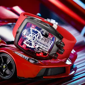 FEICE Brand Supercar Concept Automatic Mechanical Watch Fashion Trend Men'S Watches High-end Large Dial Men'S Watches Waterproof Gifts For Men, Without Battery