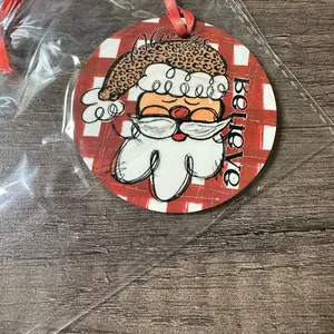 Red Santa ornament