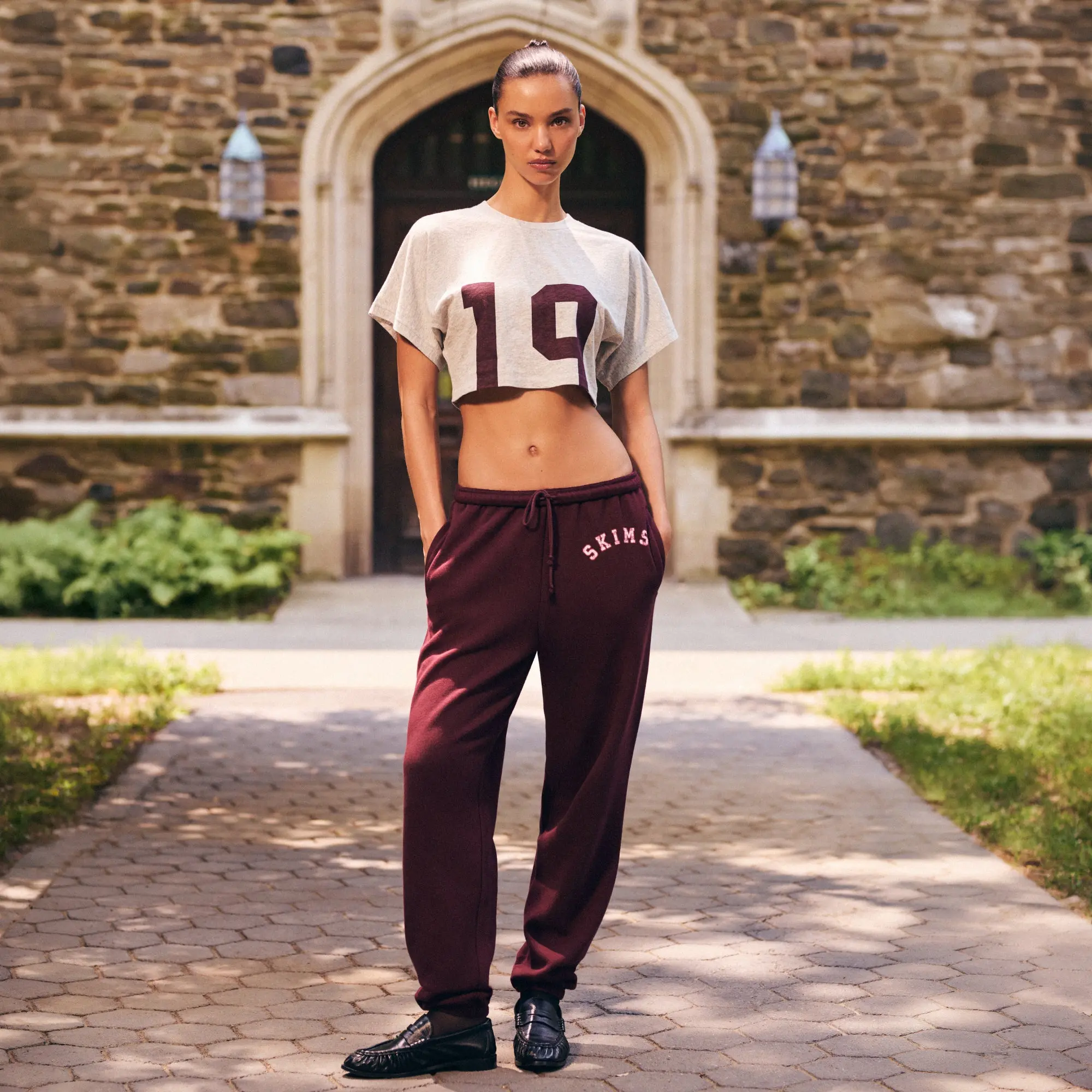 CURRANT ARCHED SKIMS PLAID