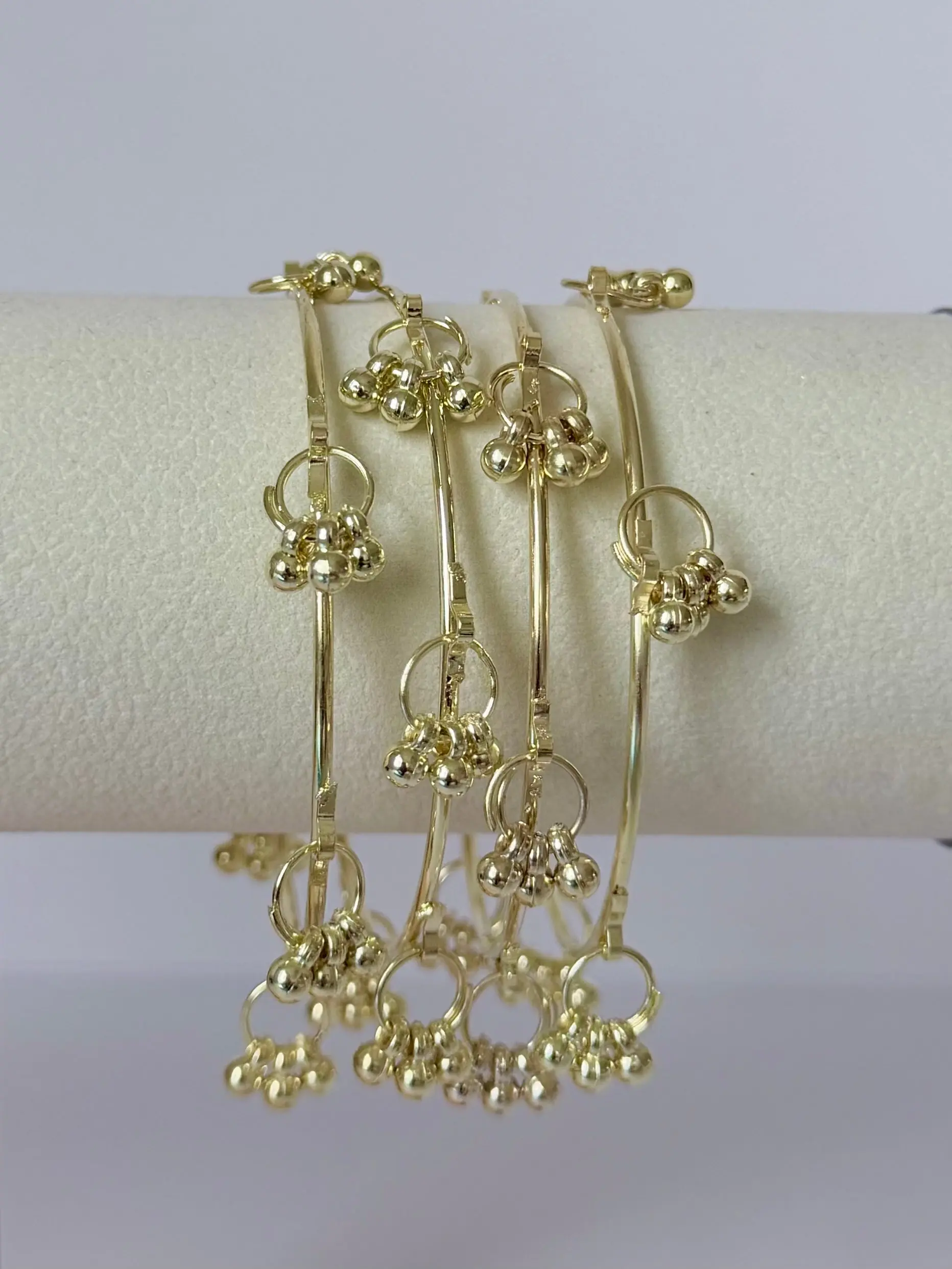 Trending Kashmiri Bangles - Elegant Gold-Tone Bangles for Women's Fashion