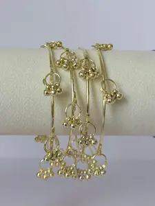 Trending Kashmiri Bangles - Elegant Gold-Tone Bangles for Women's Fashion