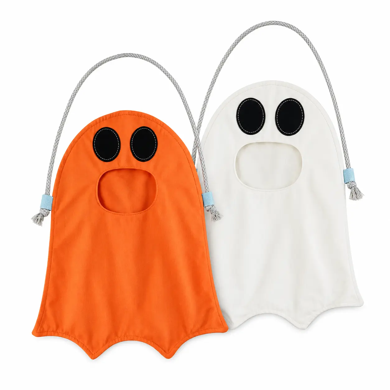 Cute Ghost Silhouette Drawstring Carry Bag, Holiday Treat Storage Sack for Trick Or Treat & Party Favor Sorting