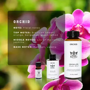 King Of Scents Orchid  Oil Scent Diffusers - (10ml-100ml-500 Milliliter)