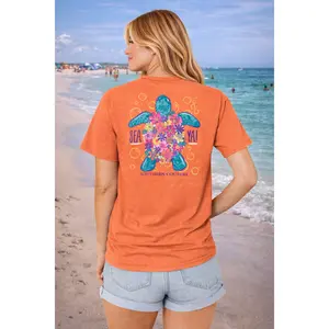 Southern Couture Sea Ya Turtle Comfort Colors T-Shirt