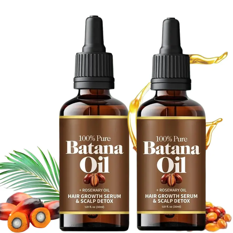 Batana Oil for Hair,(3PCS)Hair Oil with Rosemary for Hair Growth - 100% Organic Batana Oil
