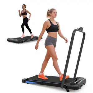 Mersco 3-in-1 Under Desk Walking Pad Treadmill with Incline, Foldable Running Pad Treadmill for Home, Handle Bar, Remote Control & LED Display for Walking, Jogging, Walking Pad Treadmills, Running Pad Treadmills