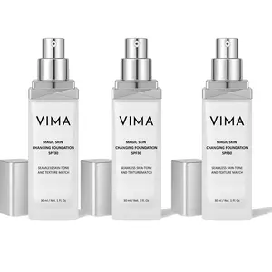 Vima Color Changing FoundationLiquidFoundation ,HydratingWaterproof SweatproofliquidFoundation, Covers AcneScars/DarkCircles,Suitable forSensitive Skin