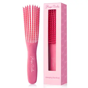 Rizos Curls Detangling Flexi Brush for Haircare, Ideal for Comb and Heatless Use
