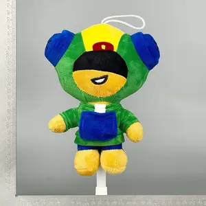 Adorable Brawl Stars Mini Plushies, Sound‑Free Shelly Crow Leon Cactus Dolls