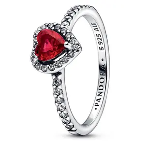 Pandora Elevated Red Heart Ring 198421C02-58