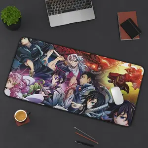 Demon Slayer Deskmat Featuring All Hashiras - Vibrant Kimetsu no Yaiba Anime Design