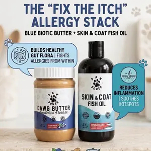 Fix the Itch - Natural Allergy Stack Blue Biotic & Fish Oil