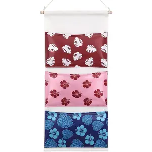 Fish Extender Cruise Gift, 3 Pocket Hanging Organizer with Pockets Summer Hawaiian Themed Fish Extender Hanger Fits Cabin Door for Cruise Gift Exchange