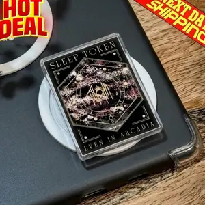 Token Sleep MagSafe Phone Grip, Unique Album Art Popgrip for Music Lovers, Dark Aesthetic Phone Holder, Gift for Fans