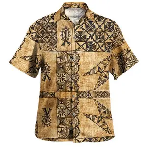 Tonga Hawaiian Shirt Tapa Cloth Vintage Hawaiian Shirt 2026, Tropical Print Button-Up #tiktokshop #spotlightfinds #viraloutfits #hawaiianshirt #aloha