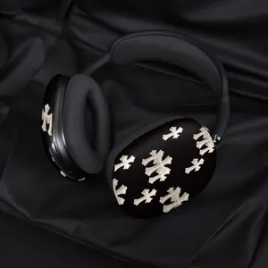 Suitable for Apple Airpods MAX earphone case, second generation trendy and personalized protective cover for men and women, new Airpods MAX head-mounted decorative accessory with cross design