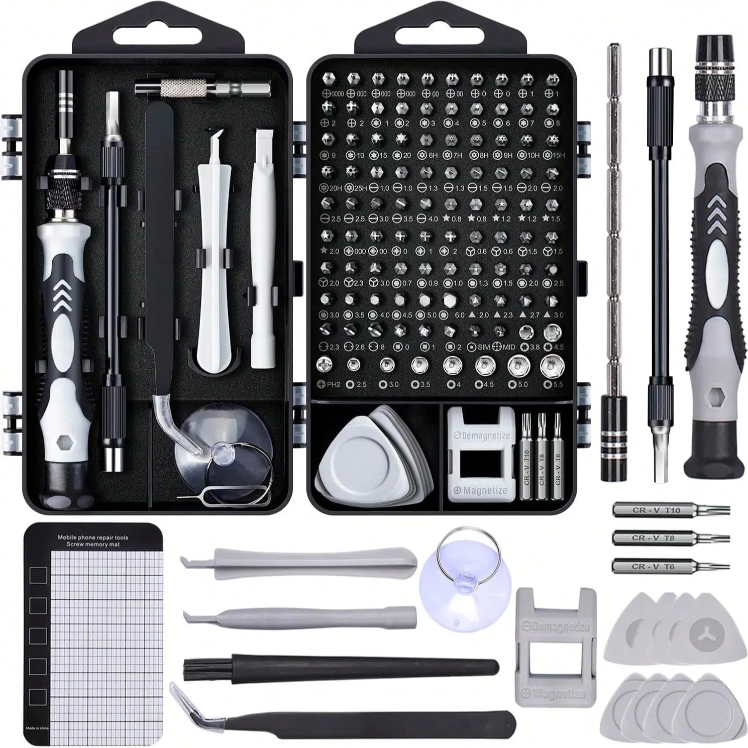 122 in 1 Precision Computer Screwdriver Kit, Laptop Screwdriver Sets with 101 Magnetic Drill Bits, Computer Accessories, Electronics Tool Kit Compatible for Tablet, PC, iPhone, PS4 Repair