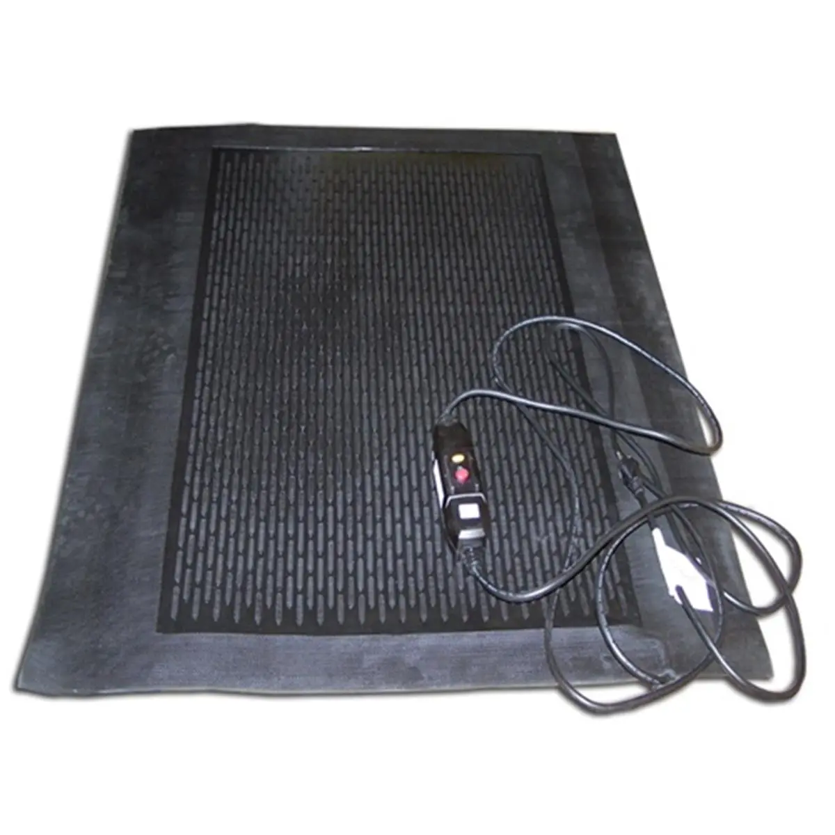 Ice-Away Outdoor Heated Snow Melt Mat - 36 in x 32 in Durable Rubber Mat with Equipment Leakage Circuit Interrupter, Flexible, Efficient, Practical, Costs Pennies a Day to Operate